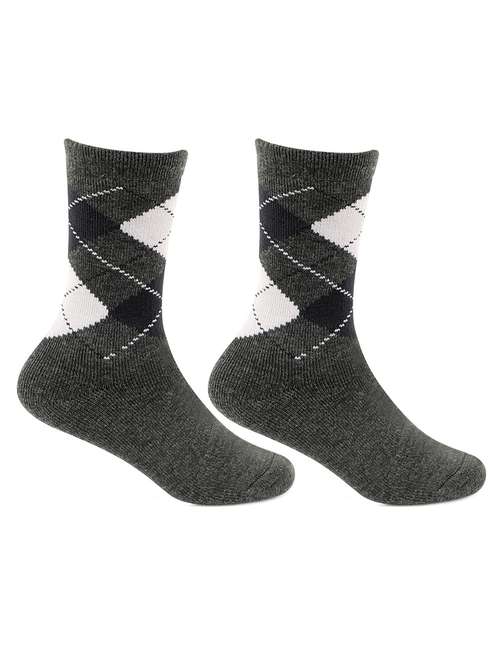 grey printed above ankle length socks  - 18290645 - Very Small Image - 1