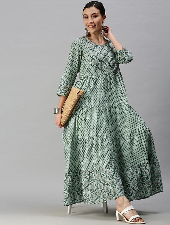 women's tiered kurta - 18292910 - Zoom Image - 3