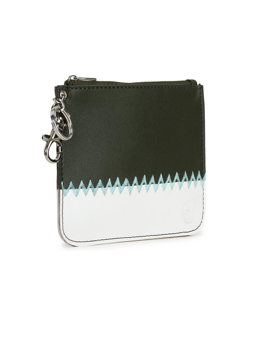 olive color block regular pouch - 18301546 - Zoom Image - 3
