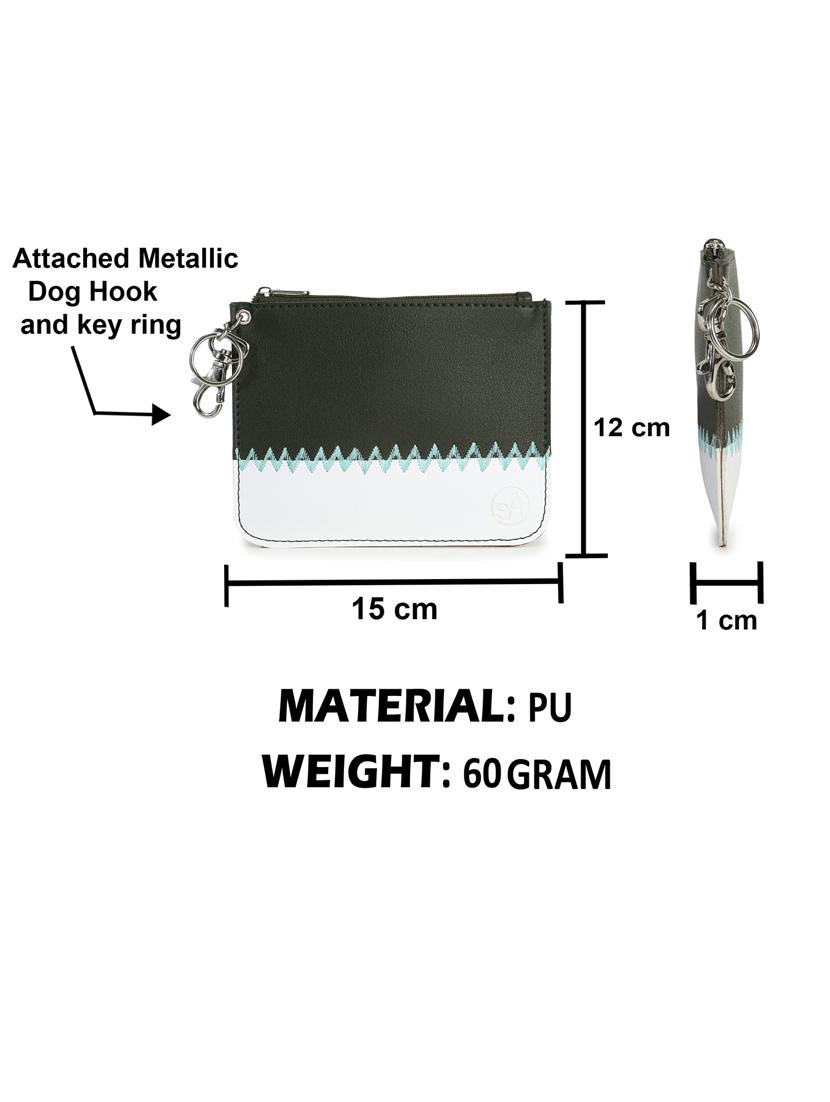 olive color block regular pouch - 18301546 - Zoom Image - 8