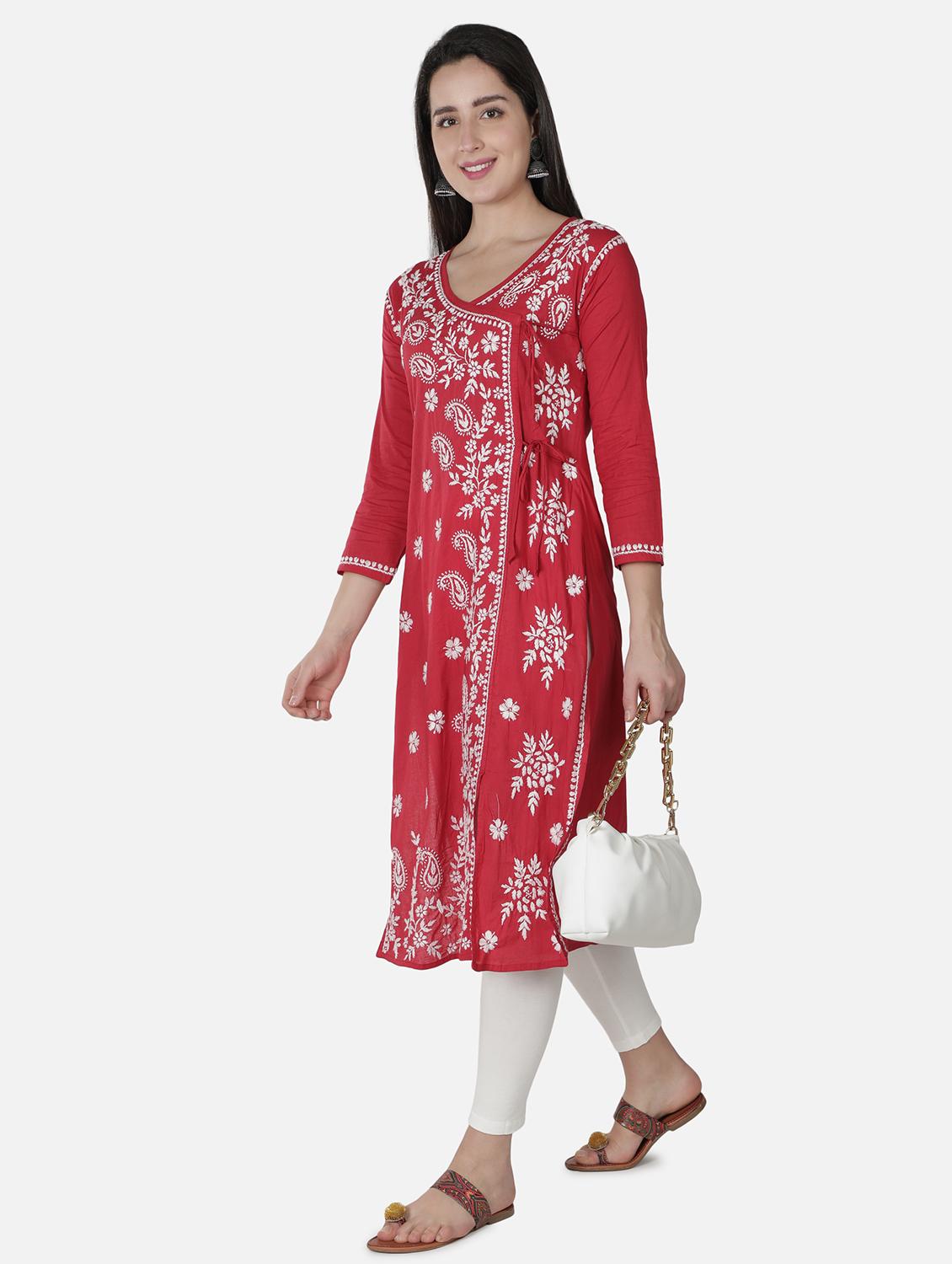 women's angrakha kurta - 18304847 - Standard Image - 4