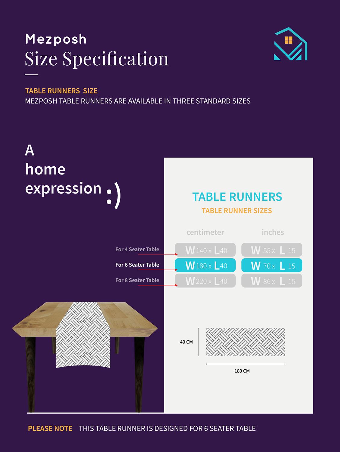 mezposh's stave striped coffee brown table runner - 18308688 - Zoom Image - 5