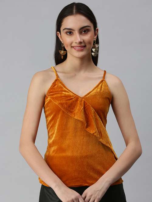 women's wrap shoulder strap top - 18310490 - Very Small Image - 1