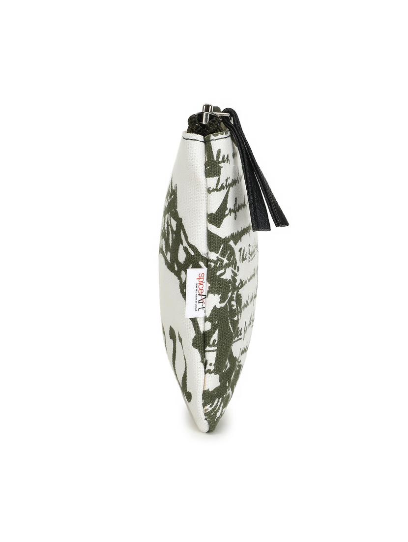 green printed regular pouch - 18313888 - Standard Image - 4