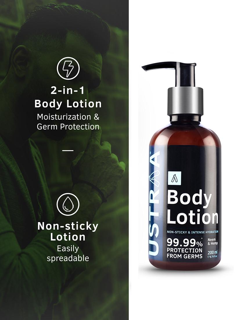 ustraa body lotion germ free - 200ml & face wash - oily skin (checks acne & oil control) - 200g - 18316160 - Standard Image - 4