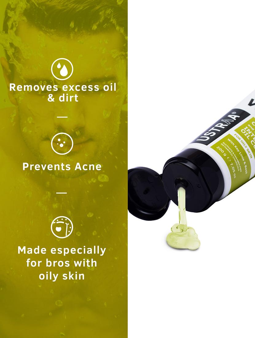 ustraa body lotion germ free - 200ml & face wash - oily skin (checks acne & oil control) - 200g - 18316160 - Standard Image - 6