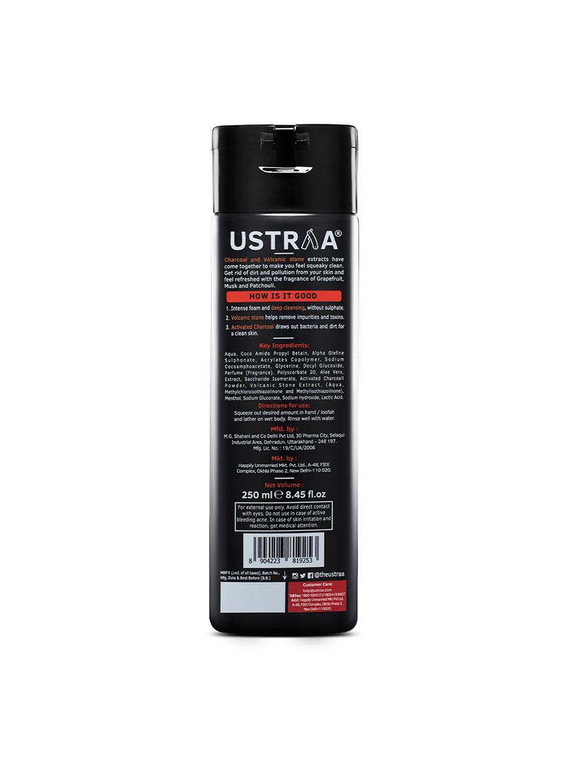 ustraa body lotion germ free - 200ml & body wash - activated charcoal - 250ml - 18316164 - Zoom Image - 5