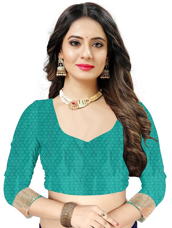 green silk blend bhagalpuri saree - 18316336 - Standard Image - 2