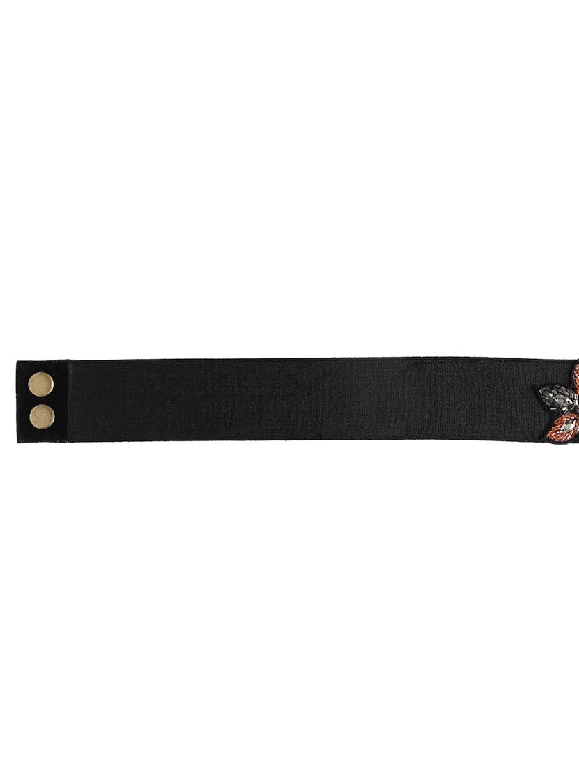 embellished wide belt with elastic & push button closure - 18329211 - Zoom Image - 4