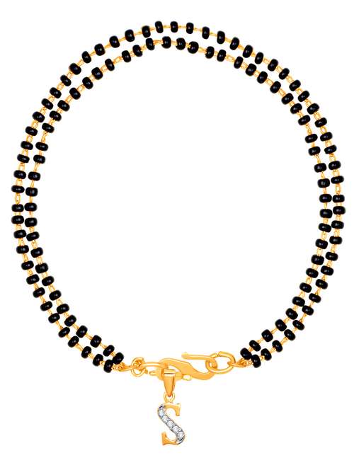 black gold plated beaded bracelet - 18330475 - Very Small Image - 1