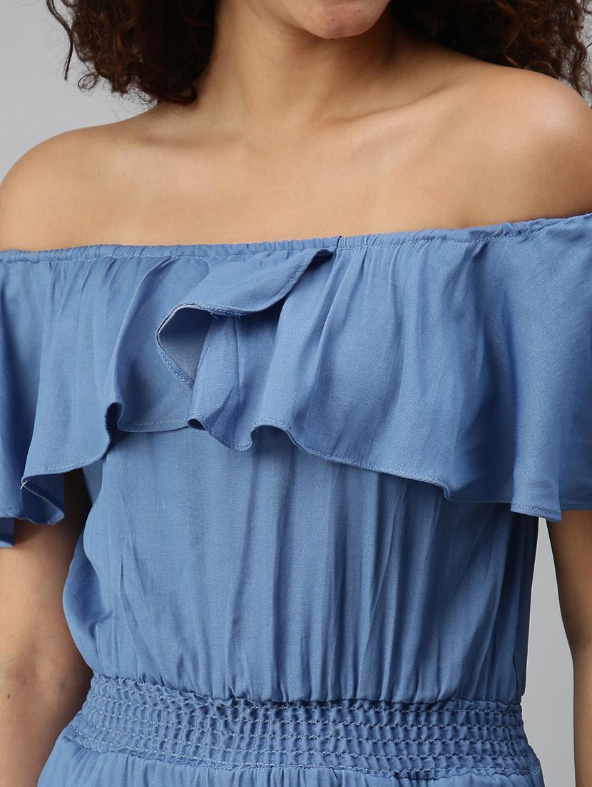 off shoulder solid full leg jumpsuit - 18336945 - Zoom Image - 4