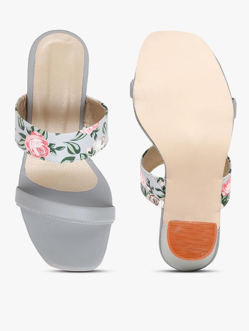 grey synthetic slip on sandals - 18338559 - Zoom Image - 5