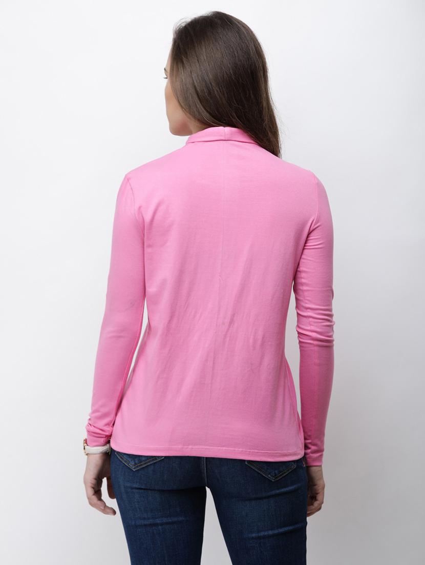 v neck solid top - 18347783 - Standard Image - 3