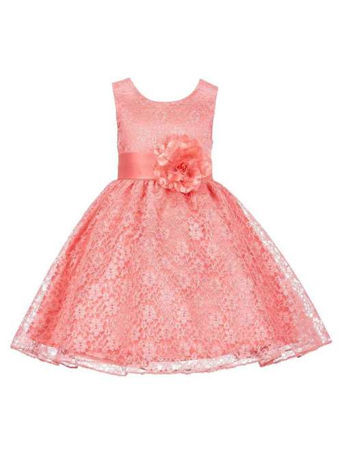 girls round neck sleeveless frock - 18368391 - Very Small Image - 1