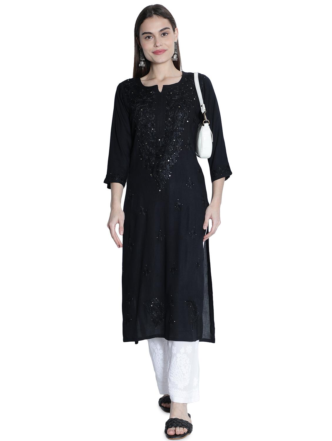 women's straight kurta - 18369017 - Standard Image - 4