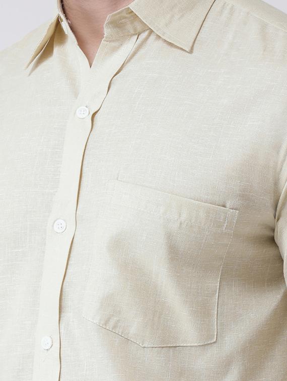 mens solid casual shirt - 18383732 - Zoom Image - 4