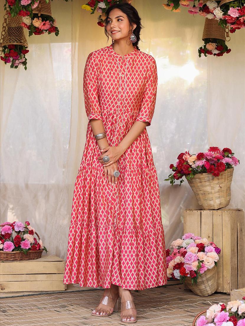 women's flared kurta - 18386010 - Standard Image - 3