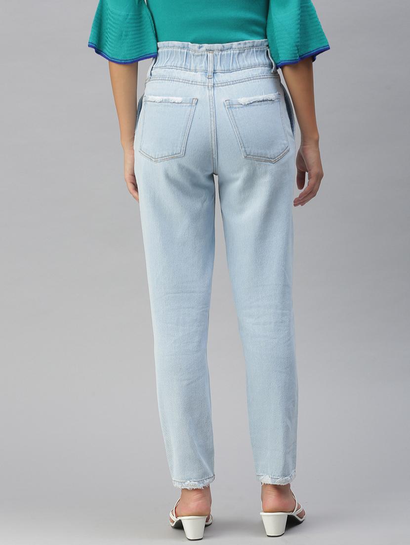 women's plain slouchy jeans - 18390288 - Zoom Image - 2