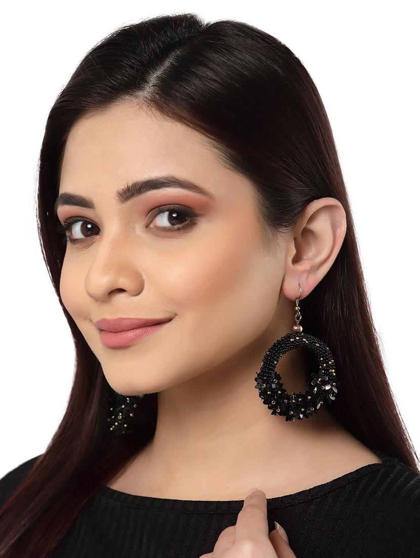 black brass chandballi earring - 18390879 - Standard Image - 3