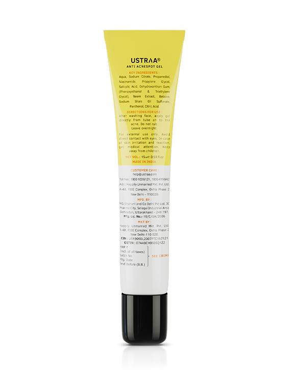 ustraa anti acne spot gel - 15ml & de tan scrub - 18395307 - Zoom Image - 3