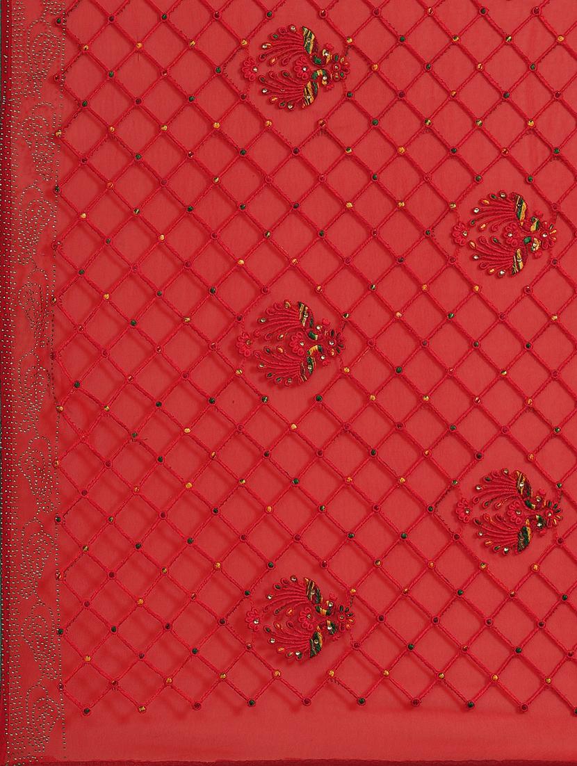 women's embroidered saree with blouse - 18404144 - Zoom Image - 5