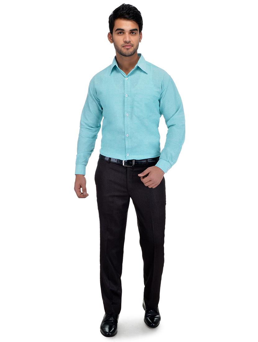 mens solids formal shirt - 18411134 - Zoom Image - 3