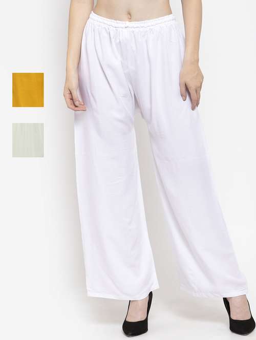 set of 3 pcs solid palazzo - 18412018 - Very Small Image - 1