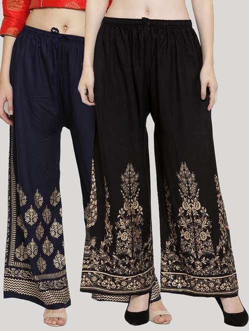 set of 2 pcs printed palazzo - 18412709 - Very Small Image - 1