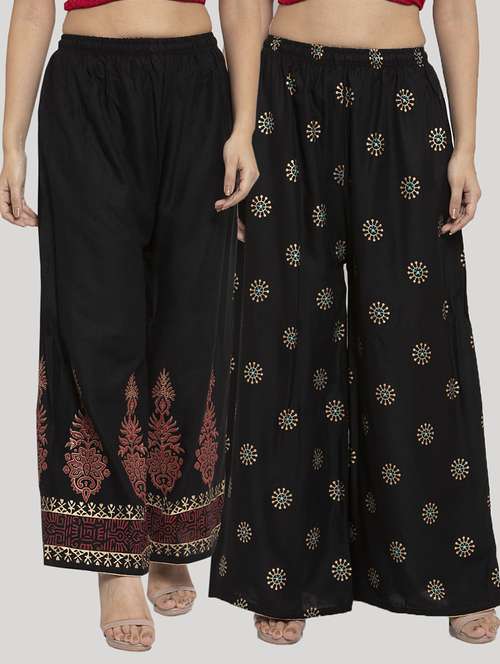 set of 2 pcs printed palazzo - 18415051 - Very Small Image - 1
