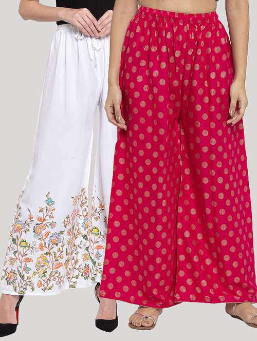 set of 2 pcs printed palazzo - 18415109 - Very Small Image - 1