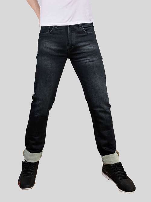 Mens Slim Fit Plain Jeans - 18417515 - Very Small Image - 1