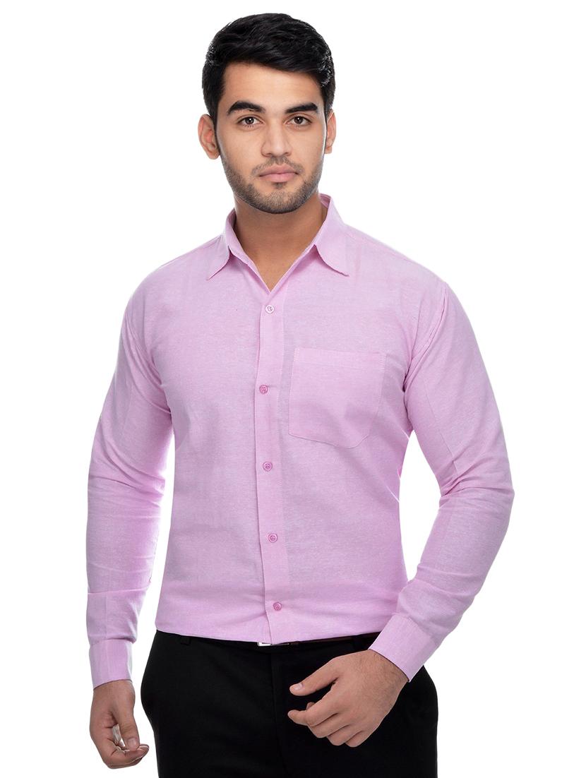 mens solids formal shirt - 18423264 - Zoom Image - 4