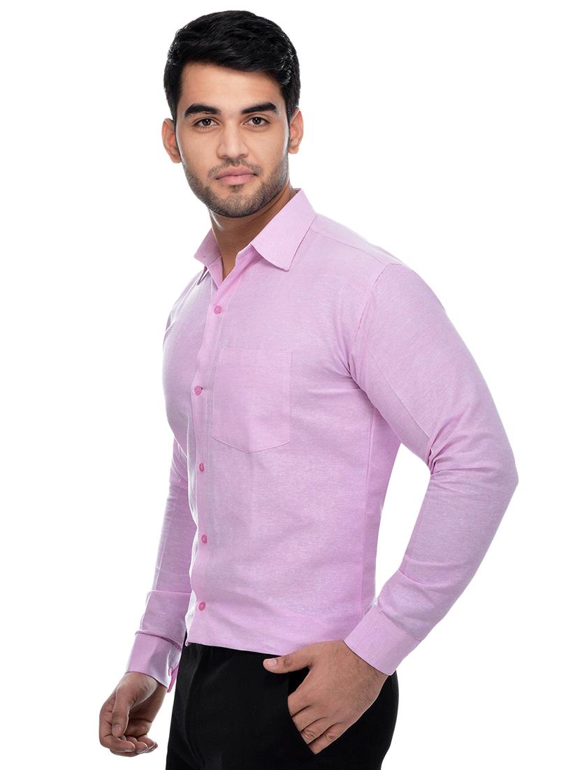 mens solids formal shirt - 18423264 - Standard Image - 5