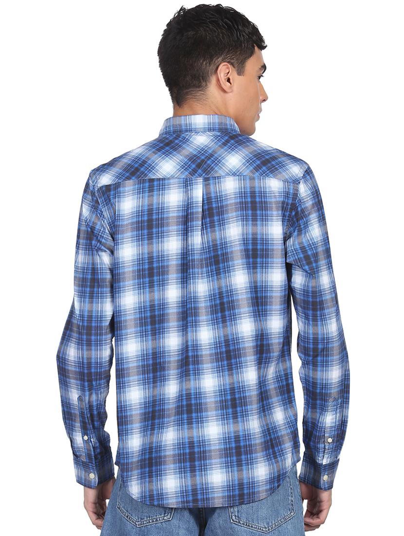 mens checks casual shirt - 18426597 - Zoom Image - 3