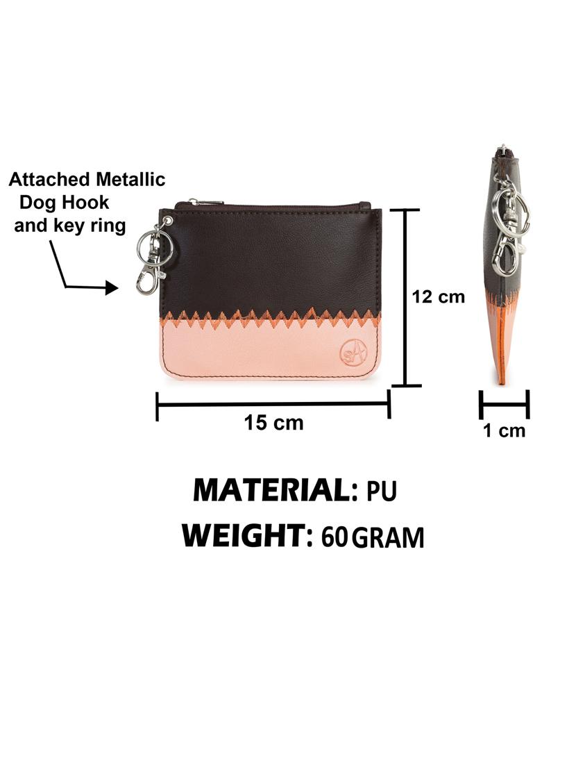 brown color block regular pouch - 18434365 - Zoom Image - 8