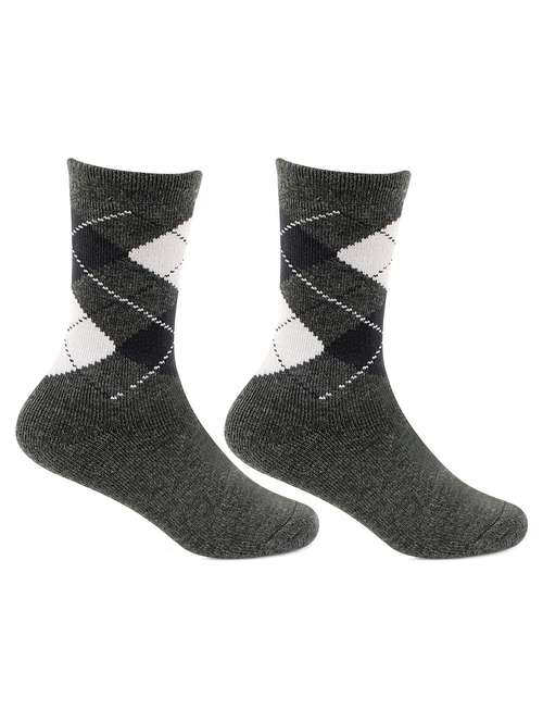 boys grey printed above ankle length socks - 18438344 - Very Small Image - 1