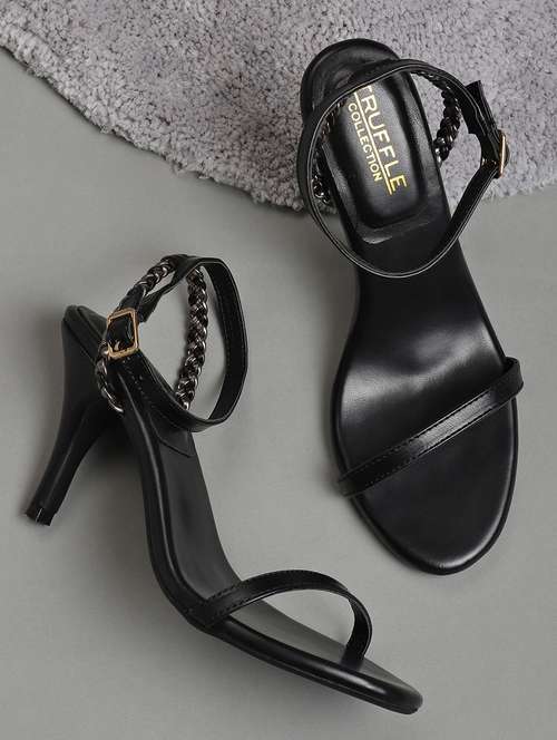 women black ankle strap sandal - 18451712 - Very Small Image - 1