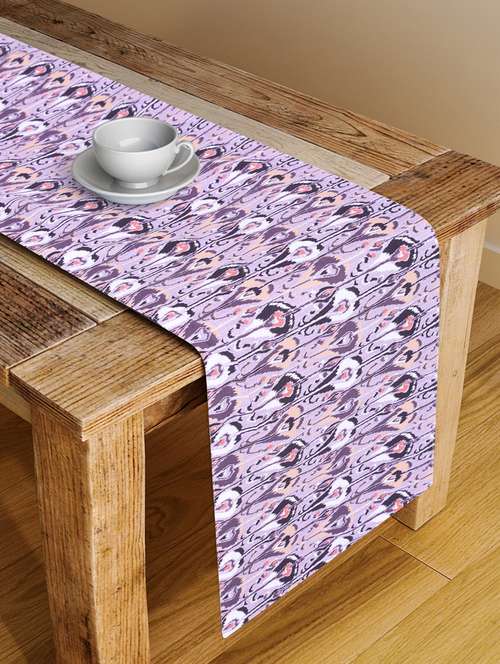 alina decor digital printed table runner for center and dining tabale - 13x56 inch - 18460178 - Very Small Image - 1