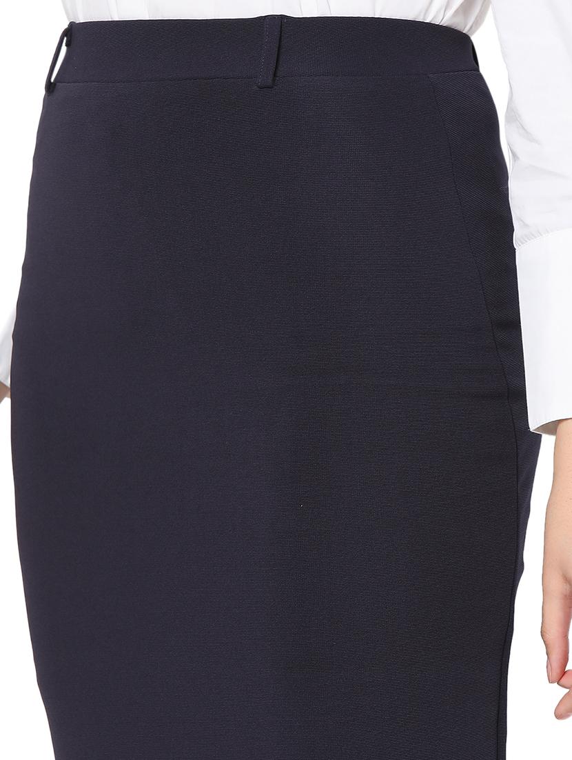 high rise solid pencil skirt - 18463153 - Zoom Image - 4