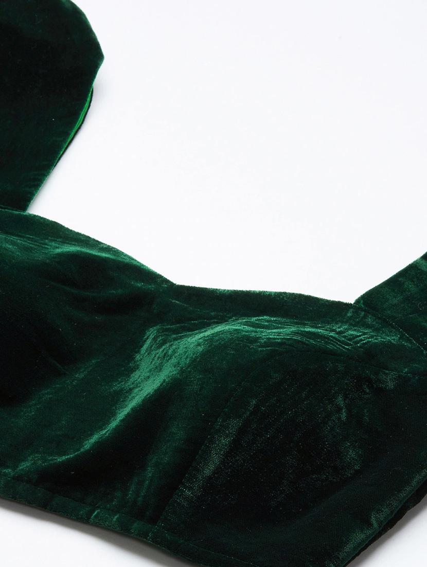 bottle green regular blouse - 18469184 - Zoom Image - 3