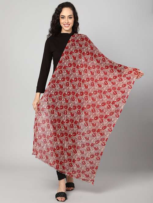 women's floral print stole - 18471203 - Very Small Image - 1