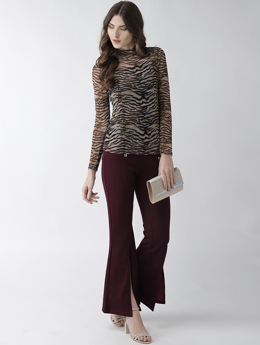 wome high rise solid bootcut trouser - 18475744 - Zoom Image - 3