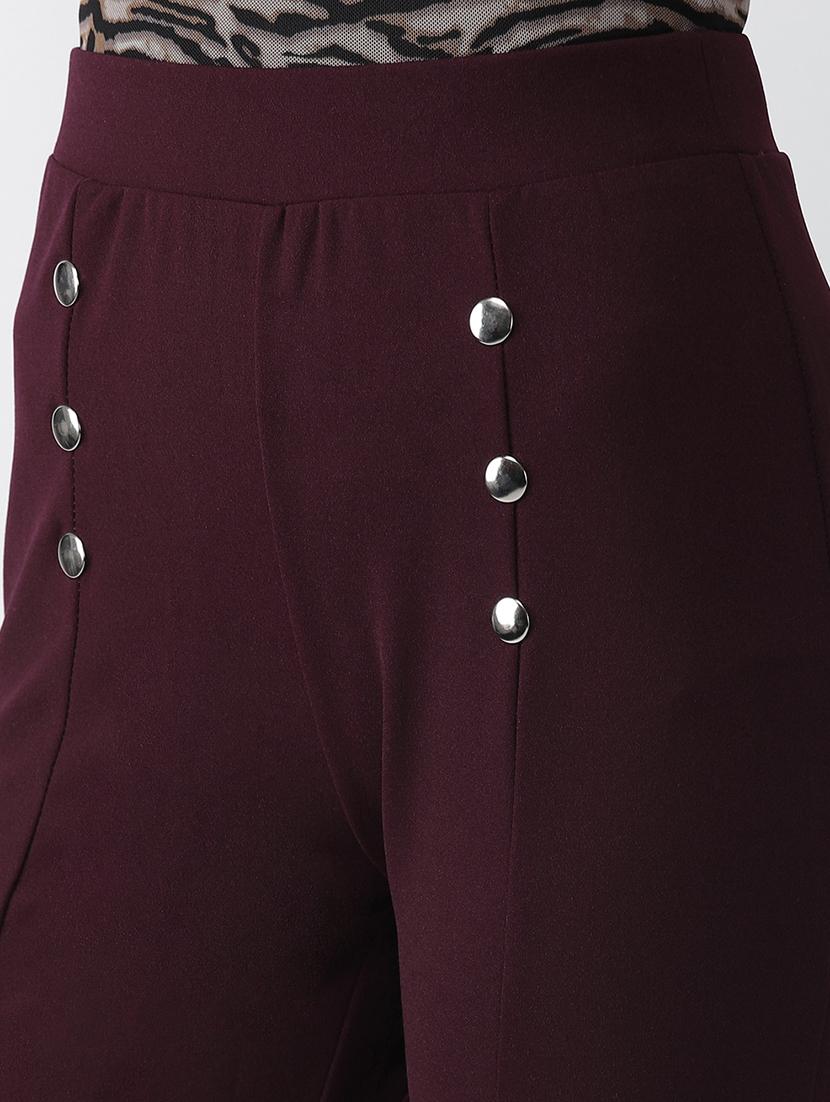 wome high rise solid bootcut trouser - 18475744 - Zoom Image - 4