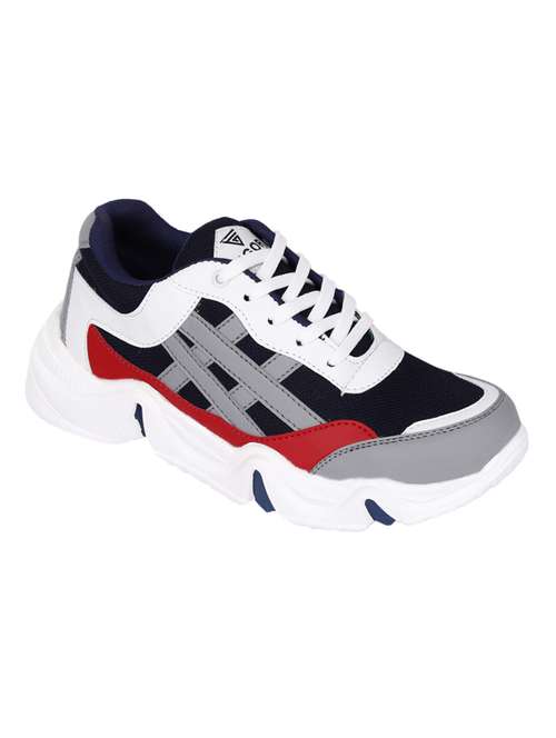 mens multi colored lace up sport shoe - 18476821 - Very Small Image - 1