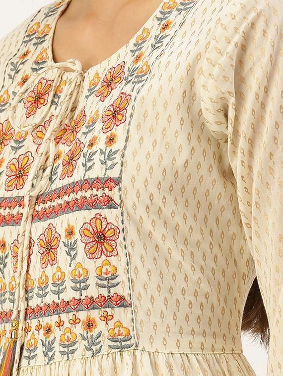 women's tiered kurta - 18480687 - Standard Image - 3
