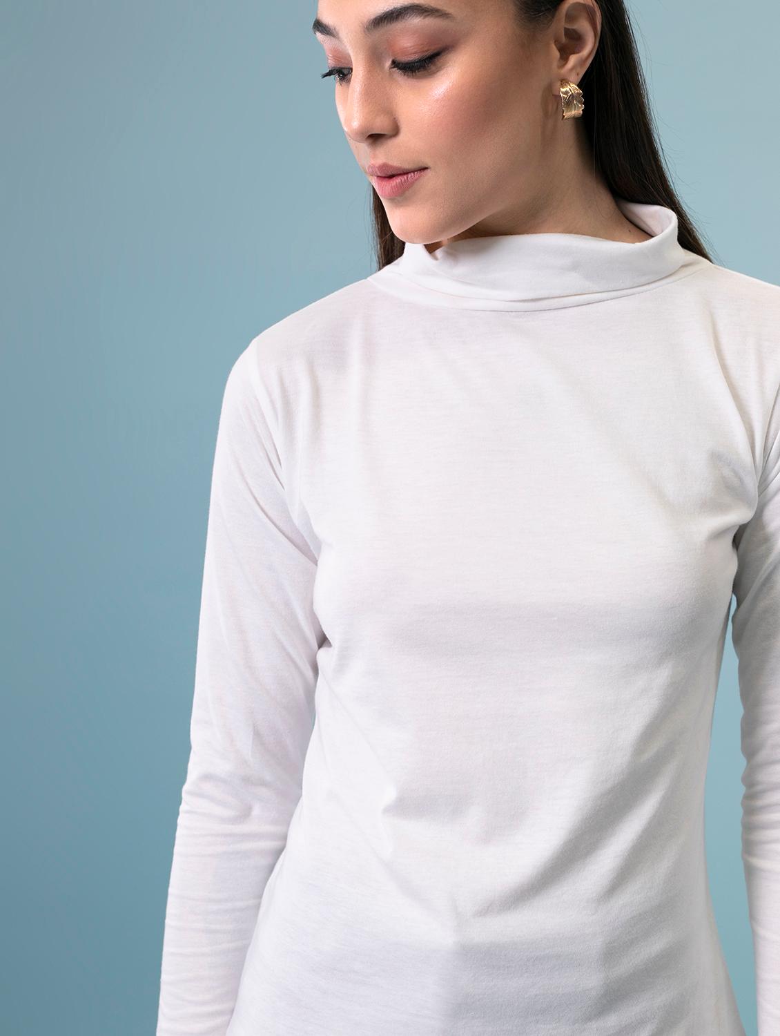 women's straight turtle neck top - 18507751 - Zoom Image - 4