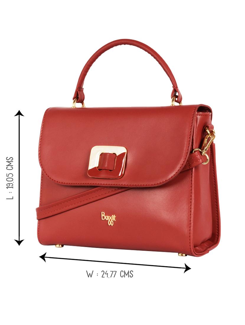 red solid regular satchel - 18507959 - Zoom Image - 3