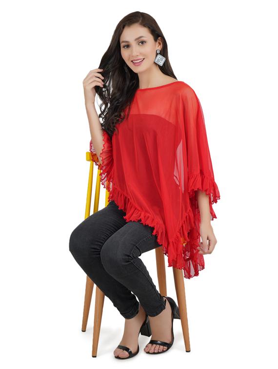 solid net summer poncho - 18509998 - Zoom Image - 3
