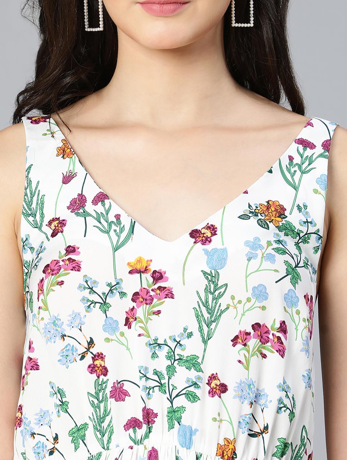 women's fit & flare floral dress - 18523624 - Standard Image - 6