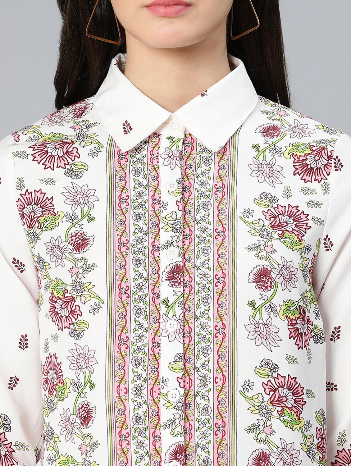 long sleeved floral regular shirt - 18523660 - Standard Image - 5